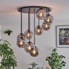 Gastor Plafonnier, Boule lumineuse Fumé, 9 lumières