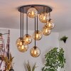 Gastor Plafonnier, Boule lumineuse Ambre, 9 lumières