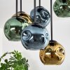 Ripoll Plafonnier, Boule lumineuse Bleu, Or, Vert, 9 lumières