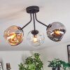 Ripoll Plafonnier, Boule lumineuse Ambre, Clair, Fumé, 3 lumières