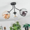 Ripoll Plafonnier, Boule lumineuse Ambre, Clair, Fumé, 3 lumières