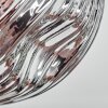 Ripoll Plafonnier, Boule lumineuse Or, Cuivré, Fumé, 3 lumières