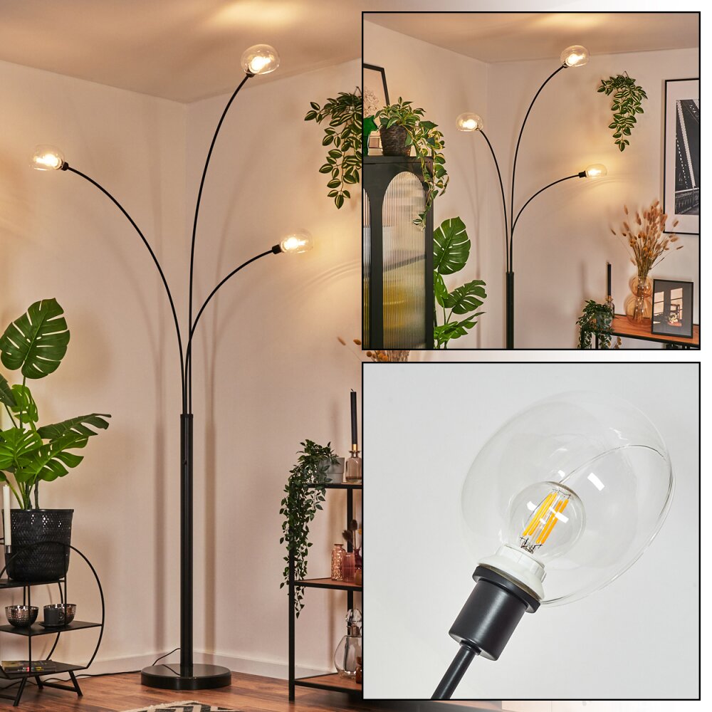 Nikkala Lampadaire Noir, 3 lumières main product photo