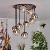 Gastor Plafonnier, Boule lumineuse Clair, Fumé, 9 lumières