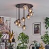 Gastor Plafonnier, Boule lumineuse Clair, Fumé, 9 lumières