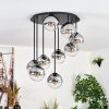 Gastor Plafonnier, Boule lumineuse Clair, Fumé, 9 lumières