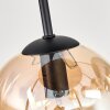 Gastor Plafonnier, Boule lumineuse Ambre, Clair, Fumé, 9 lumières