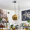 Koyoto Suspension, Boule lumineuse, Suspension Or, Noir, 1 lumière
