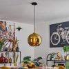 Koyoto Suspension, Boule lumineuse, Suspension Or, Noir, 1 lumière