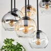 Koyoto Plafonnier, Boule lumineuse Ambre, Clair, Fumé, 9 lumières