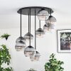 Koyoto Plafonnier, Boule lumineuse 57 cm Clair, Fumé, 9 lumières