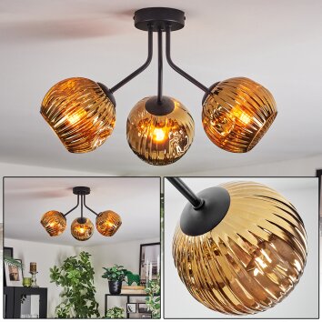 Ripoll Plafonnier, Boule lumineuse Or, 3 lumières