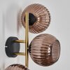 Koyoto Boule lumineuse, Applique murale Or, Noir, 3 lumières