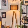 Soungou Lampadaire Écru, Noir, 1 lumière