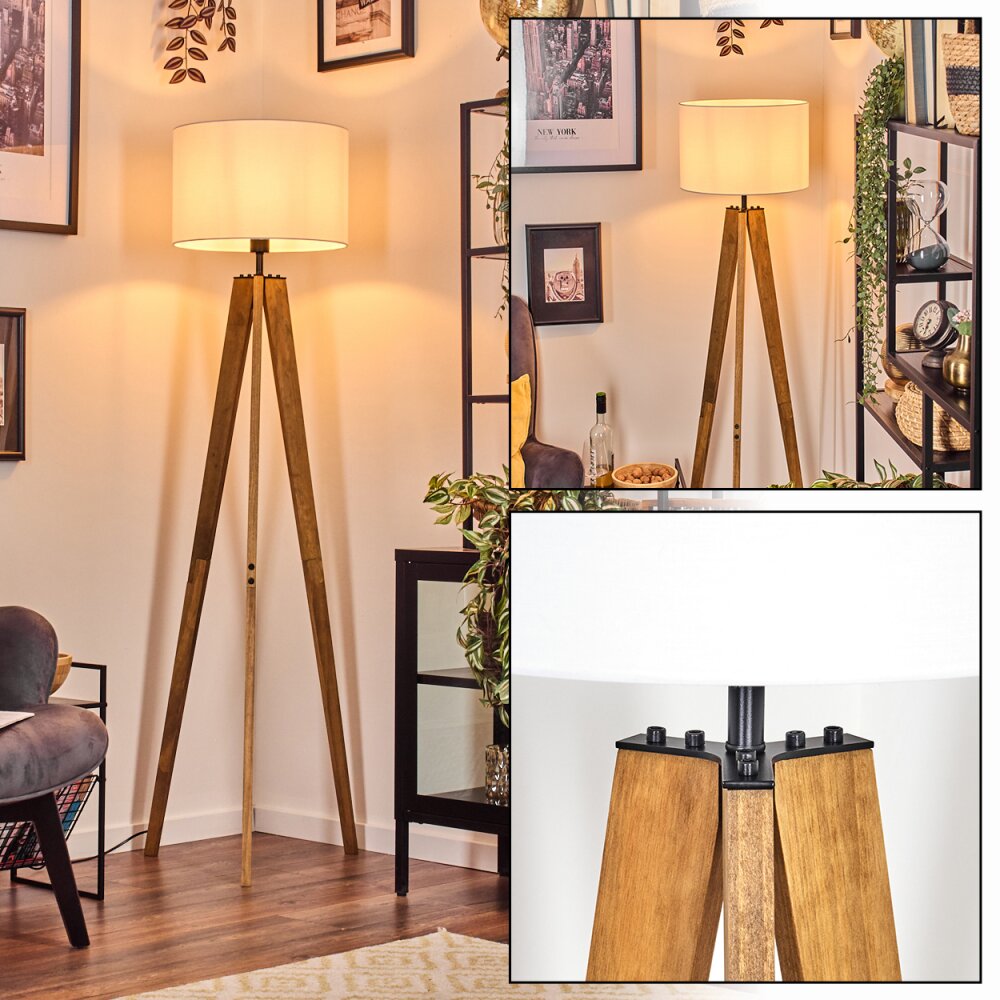 Soungou Lampadaire Écru, Noir, 1 lumière main product photo