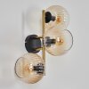 Koyoto Boule lumineuse, Applique murale Or, Noir, 3 lumières
