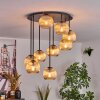 Koyoto Plafonnier, Boule lumineuse 57 cm Ambre, 9 lumières