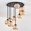 Koyoto Plafonnier, Boule lumineuse 57 cm Ambre, 9 lumières