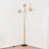 Bongal Lampadaire Laiton, Noir, 3 lumières