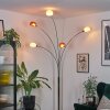 Nikkala Lampadaire Chrome, Blanc, 5 lumières