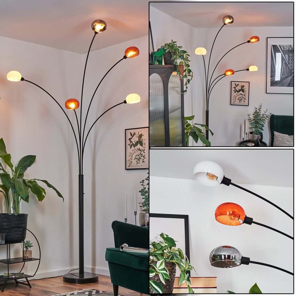 Nikkala Lampadaire Noir, 5 lumières main product photo