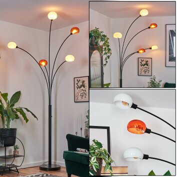 Nikkala Lampadaire Noir, 5 lumières Nikkala Lampadaire Noir, 5 lumières