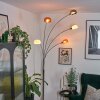 Nikkala Lampadaire Chrome, Blanc, 5 lumières
