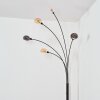Nikkala Lampadaire Chrome, Noir, 5 lumières