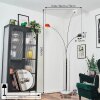 Nikkala Lampadaire Chrome, Blanc, 3 lumières