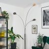 Nikkala Lampadaire Chrome, Blanc, 3 lumières