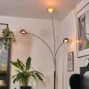 Nikkala Lampadaire Chrome, Blanc, 3 lumières