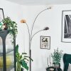 Nikkala Lampadaire Chrome, Blanc, 3 lumières