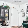 Nikkala Lampadaire Chrome, Blanc, 3 lumières