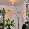 Nikkala Lampadaire Chrome, Blanc, 3 lumières