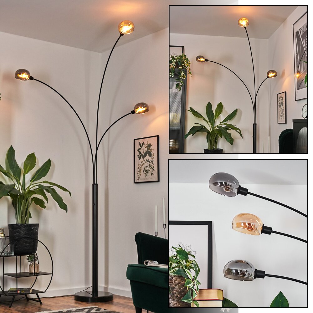 Nikkala Lampadaire Noir, 3 lumières main product photo