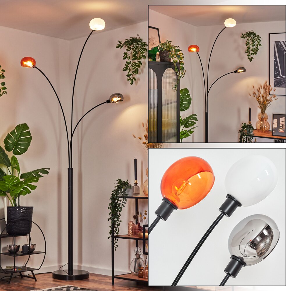 Nikkala Lampadaire Noir, 3 lumières main product photo