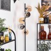 Koyoto Lampadaire 31 cm Ambre, Chrome, Fumé, 5 lumières