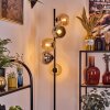 Koyoto Lampadaire 31 cm Ambre, Chrome, Fumé, 5 lumières