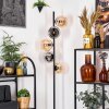 Koyoto Lampadaire 31 cm Ambre, Chrome, Fumé, 5 lumières