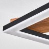 Tavon Plafonnier LED Bois foncé, Noir, 1 lumière
