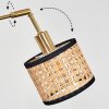 Ramila Lampadaire Laiton, Noir, 5 lumières