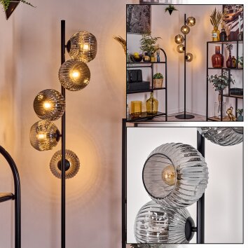 Ripoll Lampadaire Fumé, 5 lumières Ripoll Lampadaire Fumé, 5 lumières
