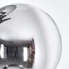 Gastor Lampadaire Chrome, Clair, Fumé, 6 lumières