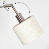Bassagoda Lampadaire Nickel mat, Noir, 5 lumières