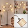 Sabadim Lampadaire Nickel mat, Noir, 5 lumières
