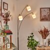 Bassagoda Lampadaire Nickel mat, Noir, 3 lumières