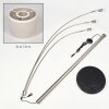 Bassagoda Lampadaire Nickel mat, Noir, 3 lumières