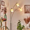 Bassagoda Lampadaire Nickel mat, Noir, 3 lumières