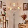 Bassagoda Lampadaire Nickel mat, Noir, 3 lumières
