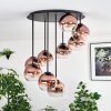 Koyoto Plafonnier, Boule lumineuse 57 cm Clair, Cuivré, 9 lumières